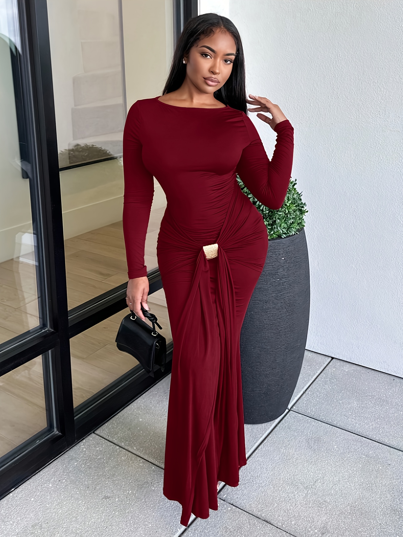 temu burgundy dress Burgundy Homecoming Dress Corset Strapless Tight Short Prom Dress Suzhoufashion