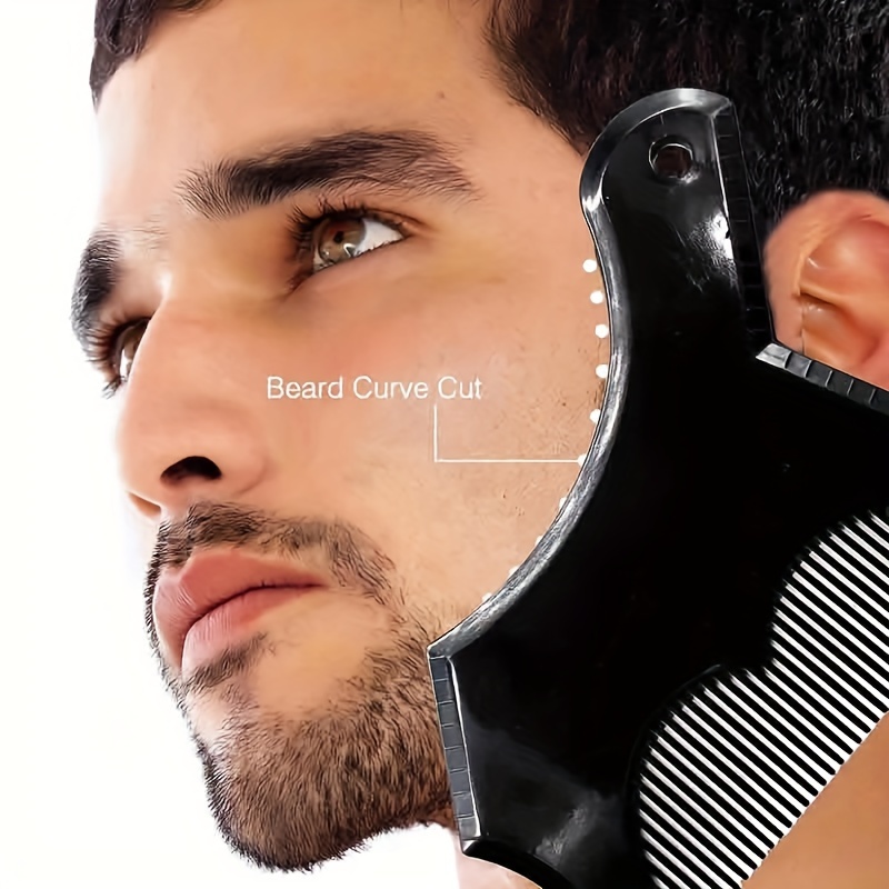 

1pc Men's Beard Styling Board Beard Styling Comb Beard Styling Comb & Stencil Template