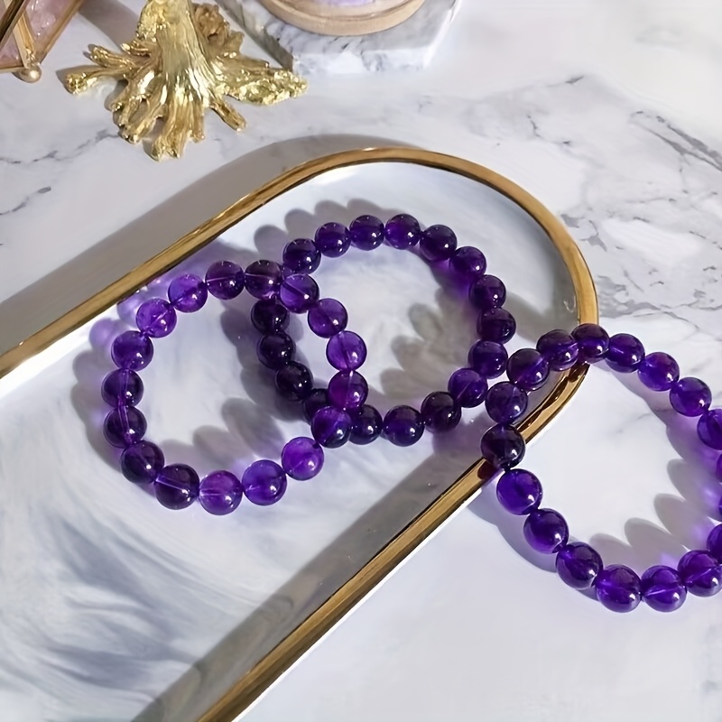 Amethyst Natural Crystal Bead Couple Fortune Gift
