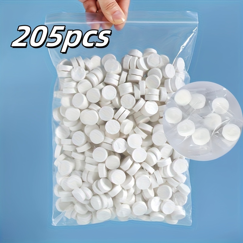 Image of 205/105pcs Portable Compressed Face Towels - , Lightweight, Polyester/ Blend - Ideal For Hiking, Camping, Travel & , Camping Additions Disposable Non-woven Makeup Cleaning Tools