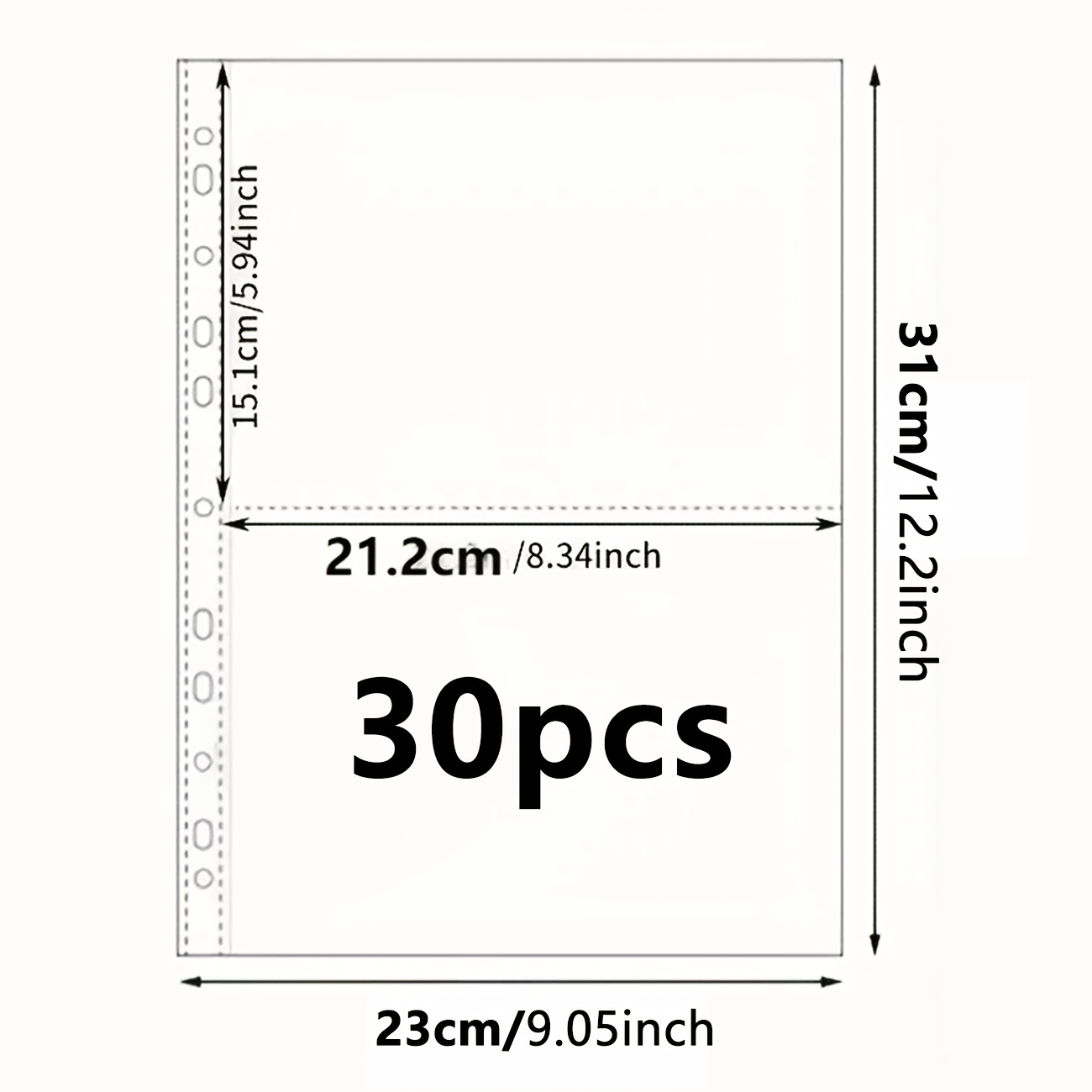 a4 size clear plastic binder a4 photo sleeves a4 hole binder - Temu Italy