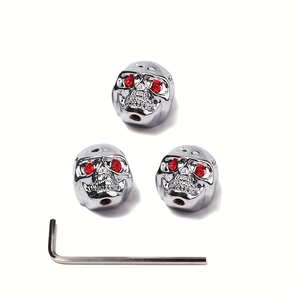 Electric guitar bass volume and tone potentiometer control knobs, skull knobs, guitar accessories, Instrument Control Knobs, Music Equipment Parts, Skull Design Knobs, Edgy Guitar Parts, Smooth Rotation Knobs, Precision Control Knobs, Guitar Hardware