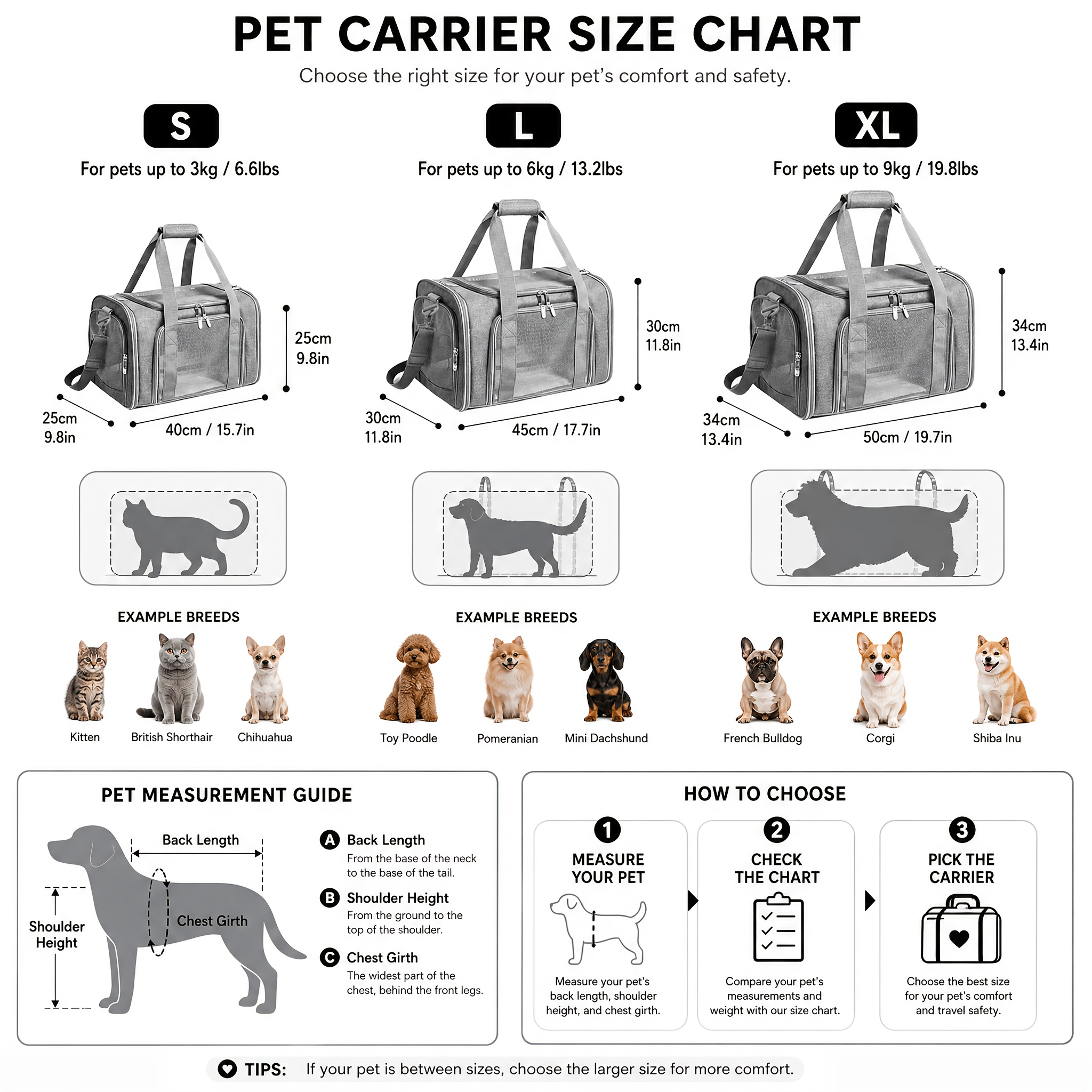 soft foldable   for small medium   up to   breathable portable travel pet transport crate halloween christmas holiday outdoor puppy kitten handbag gray black Product details 4