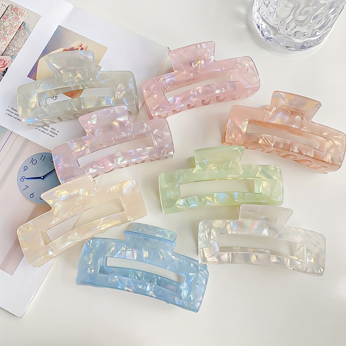 8 Sky Star Lllusion Hair Clips