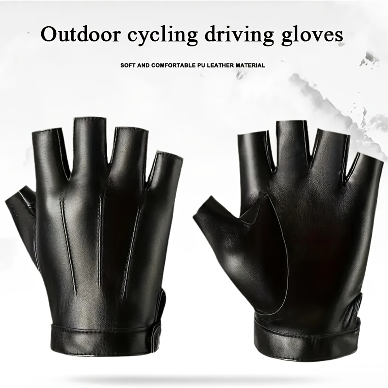 

1 Unisex Cycling Gloves, Half Driving Gloves Snap , For , Decor, Suitable For Easter, Halloween, Christmas