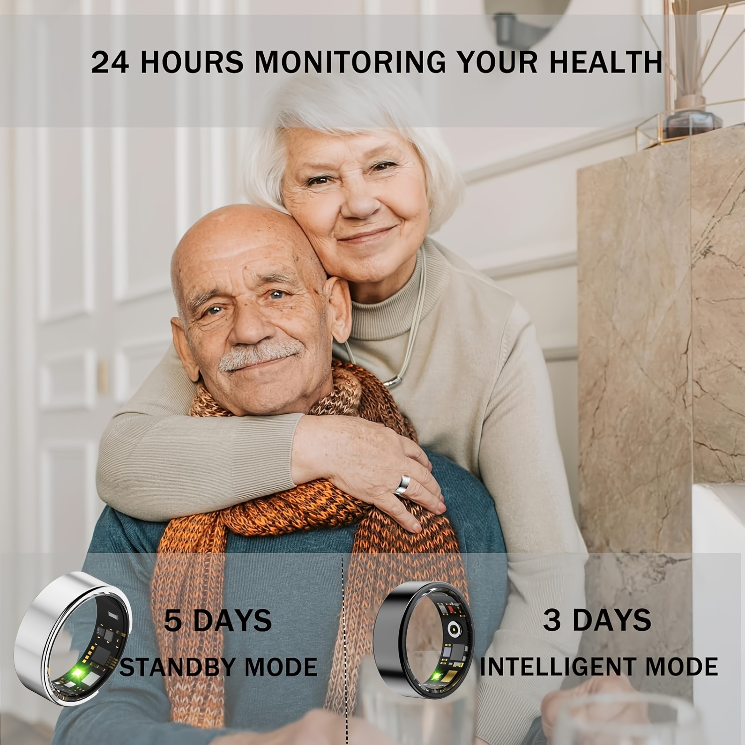 Smart Ring for Women Men, Activity and Fitness Tracker with Steps, Calories, Sleep Tracking, Exercise Monitoring for iPhone Android, IP68 Waterproofing Smart Rings, Fitness Ring, Health Tracker Ring - Thanksgiving Gifts, Christmas Gifts, Black Friday 12 Smart Ring for Women Men, Activity and Fitness Tracker with Steps, Calories, Sleep Tracking, Exercise Monitoring for iPhone Android, IP68 Waterproofing Smart Rings, Fitness Ring, Health Tracker Ring - Thanksgiving Gifts, Christmas Gifts, Black Friday - Image 12