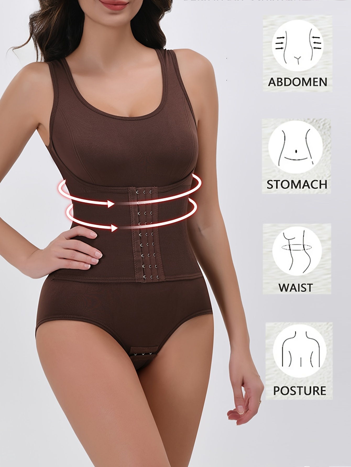 körperformender taillenformer bodysuit eye verschluss - Temu ...