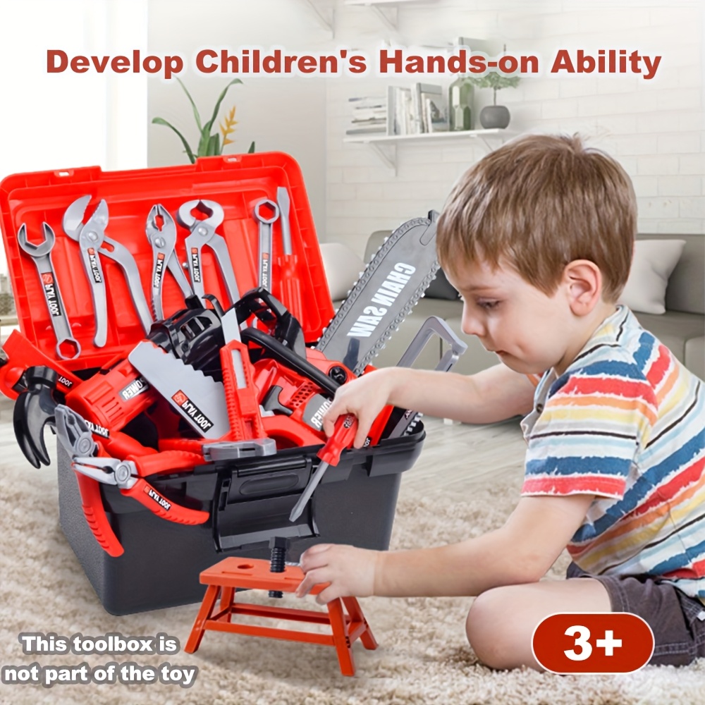 Simulated Repair Home Toy/Assembly Screwdriver Tool Kit/Hand-Eye Coordination Development Toy/Family Interactive Role-Playing Gift for Boys, Perfect Christmas and Thanksgiving Present