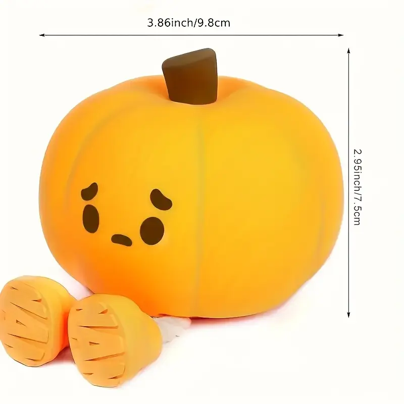 1pc pumpkin rgb colorful night light with usb charging friendly bedside lamp for bedroom decor perfect gift for halloween and christmas Product details 2