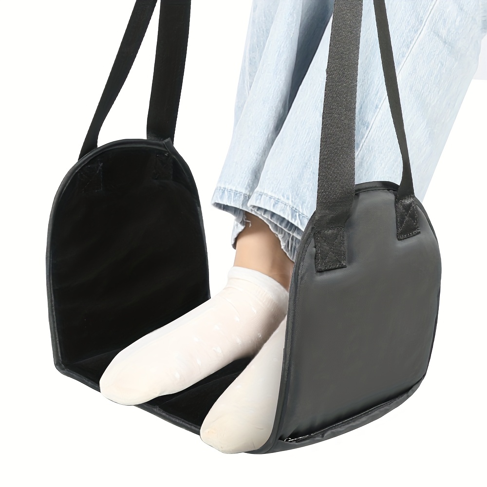 TEMU New Airplane Foot Hammock, Featuring Adjustable Leg And Foot Support, Suitable For Travel, , And Office