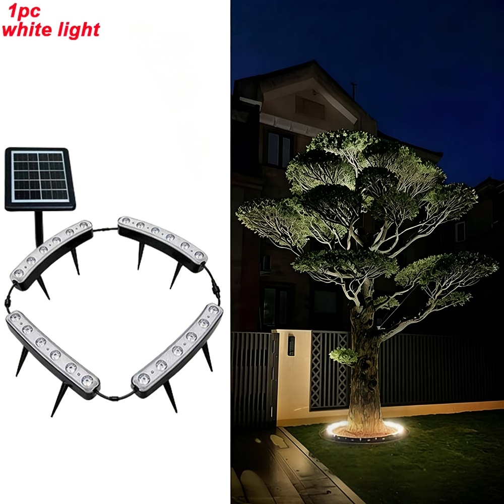 TEMU 1pc Of Solar Spotlight Outdoor Type, Ip44 /3 Lighting /24led Lights Suitable For Outdoor Long-distance Use Of Solar Lights, Landscape Lighting