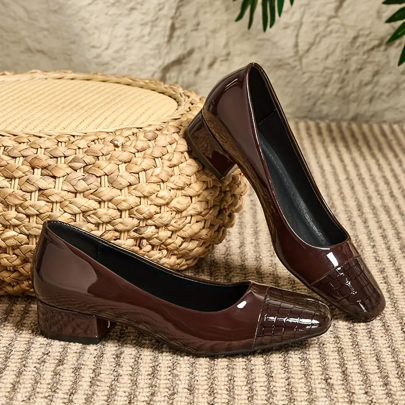 Low Heel Womens Slip Resistant Dress Shoes Business Casual Slip