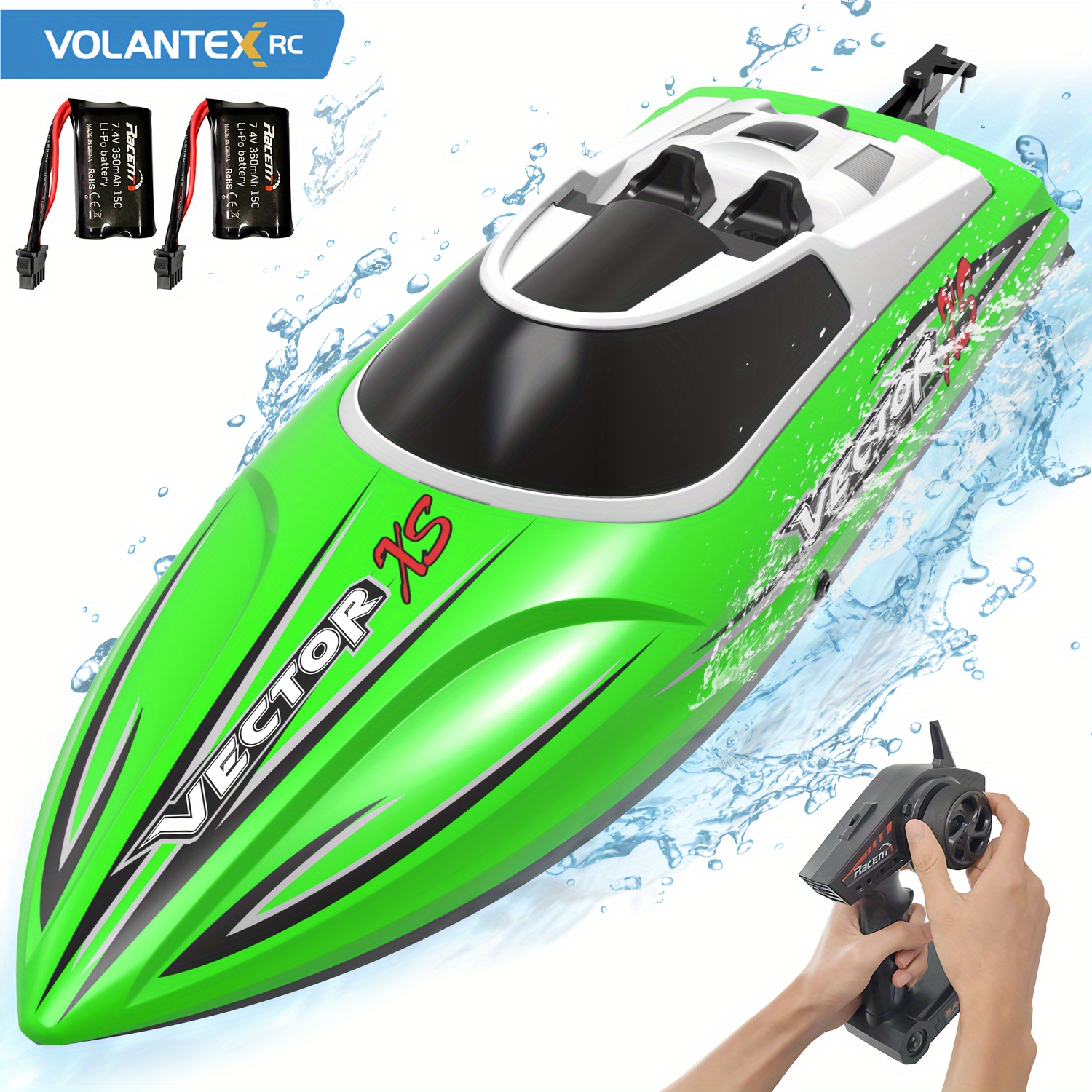 Aazon.co: DEERC 2 Pack Ini RC Boat With Inflatable Pool For Boys