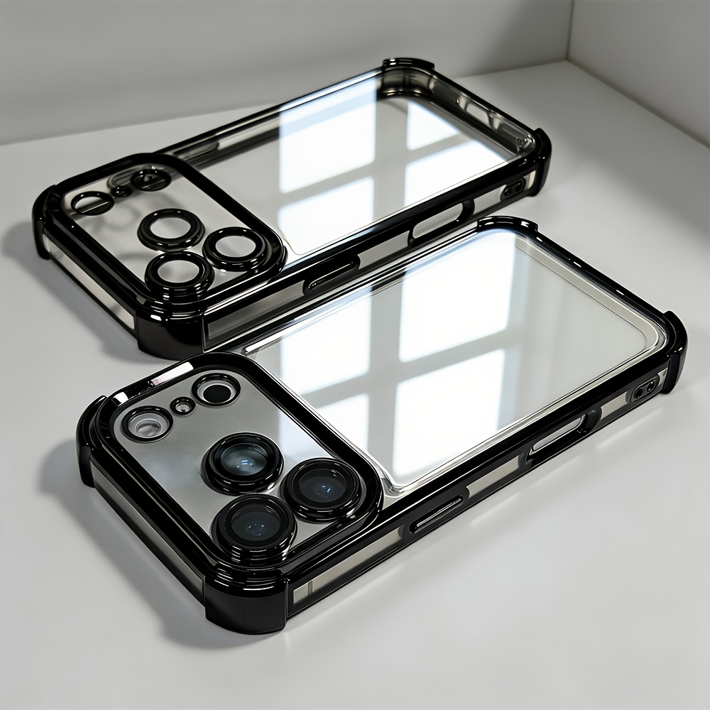 TEMU Phone Case: Luxury Transparent Buffer Impact Shockproof Phone Case Compatible With Iphone 18promax 17promax 16promax 13promax 13/14/15/16/17/18