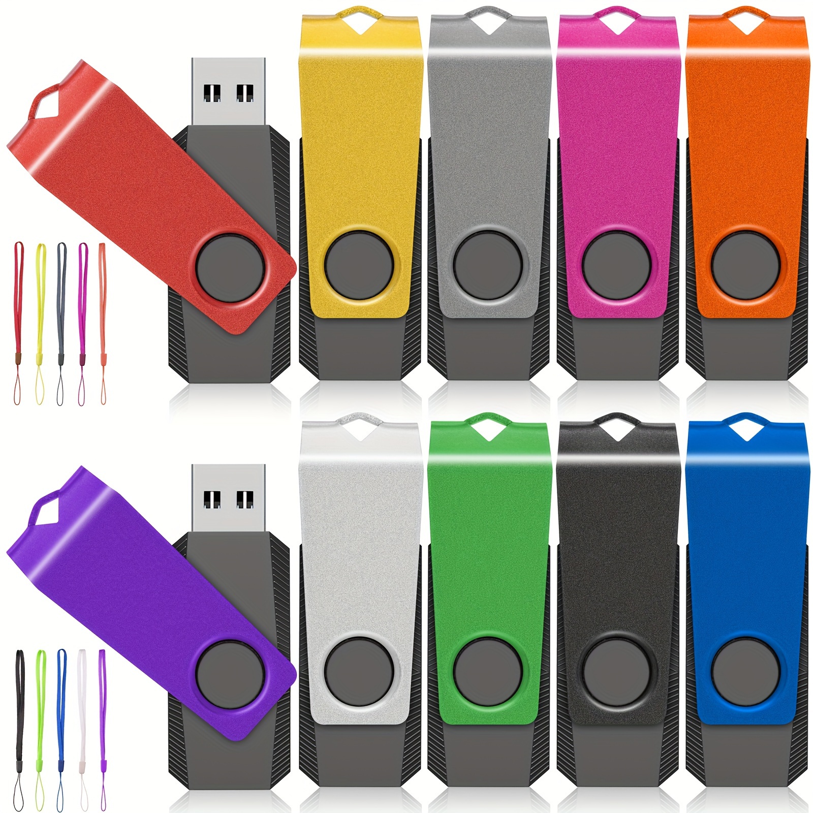 TEMU 10/20/50pcs Usb Flash Drive 2gb 4gb 8gb 16gb 32gb Flash Drive, Usb 2.0 Usb Stick Jump Zip Drive Flash Drive, Usb Pendrive For Data Storage And