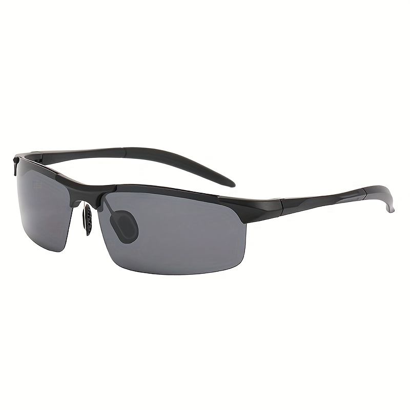 TEMU Men's Sunglasses, Dimmable, Sunglasses, Half Rim Oval, Sunglasses, Fishing, Driving, Stylish, Driving, Baseball, Golf, Running, Outdoors, Uv