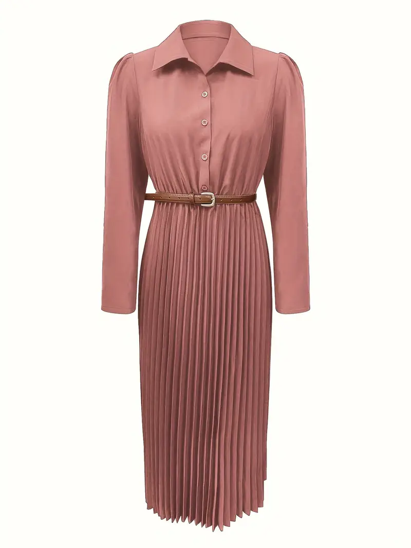 flowy office dress Maxi Dress for Women,Elegant Lapel V Neck Office Dress,Flowy Ruched Beach Dress