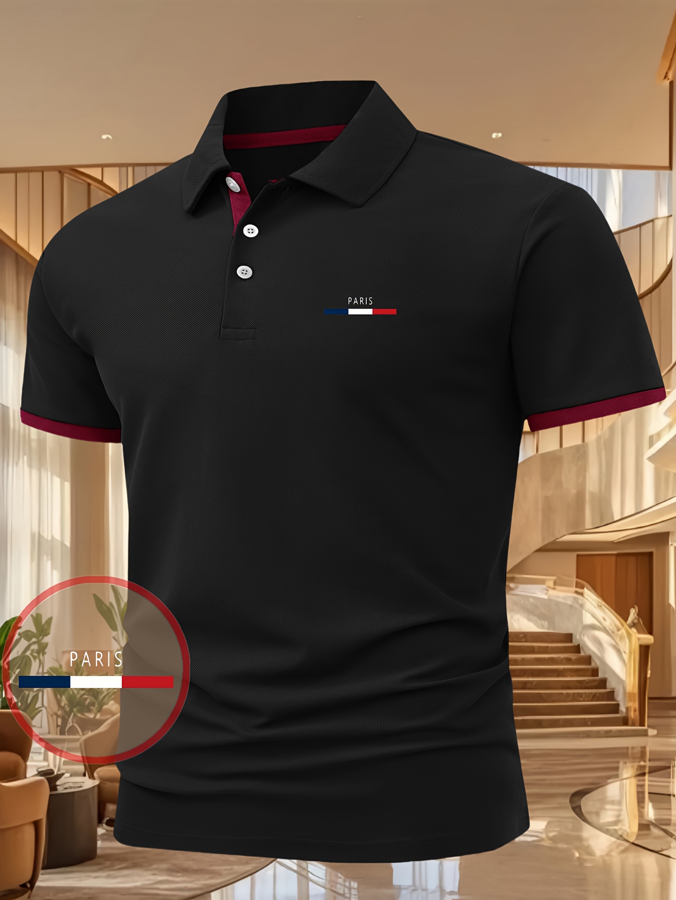 Men'S Casual Summer Print T-Shirt - a Stylish Short-Sleeve Top Featuring Geometric Designs, Lightweight And Breathable, Polo Shirt