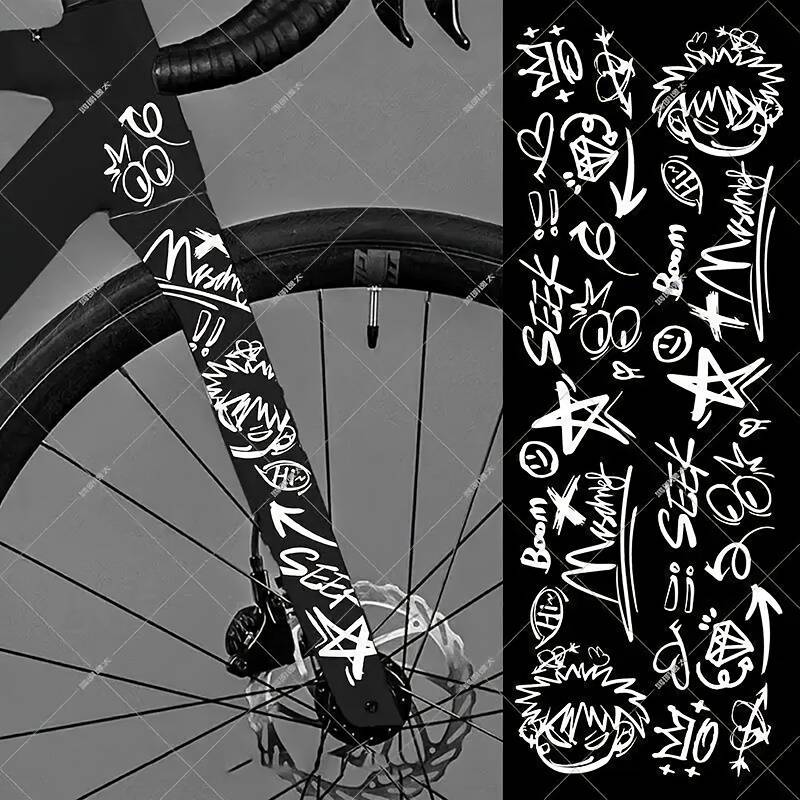 Multifix Nukeproof Vinyl Decal Sheet Set – 15 Pieces – Bike Frame Graphics, Multi-Colored