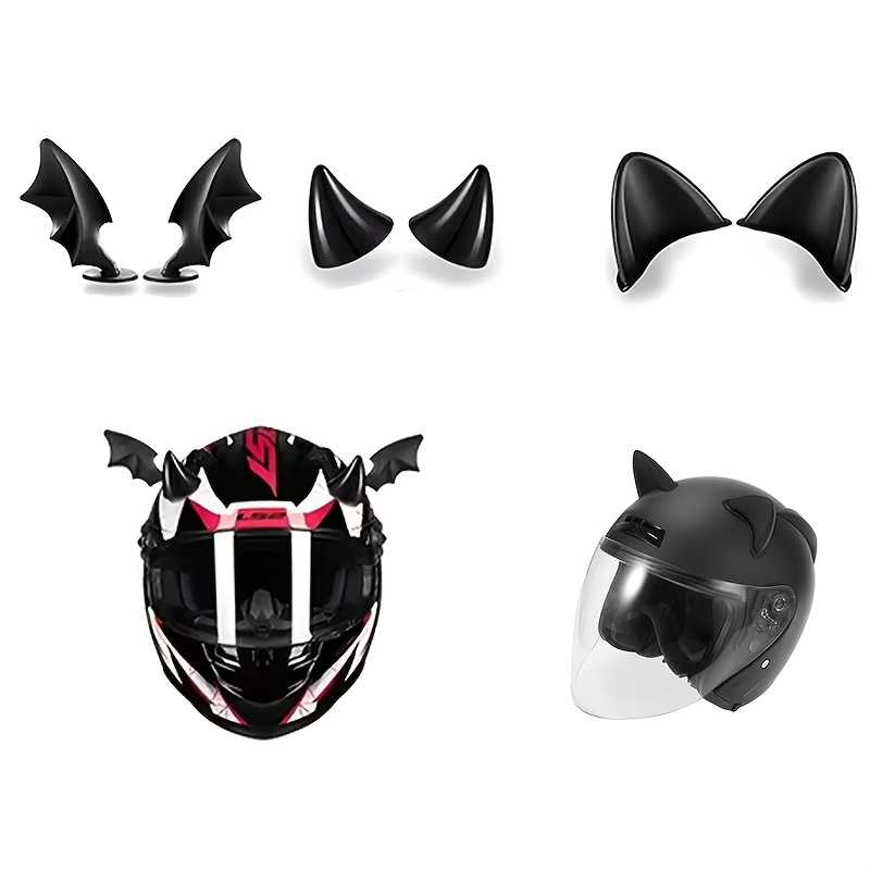 a set motorcycle helmet accessories devil horns - Temu Kuwait