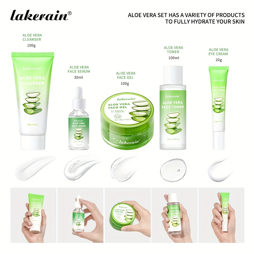 lakerain aloe vera set 5 teiliges tagespflege set - Temu Germany