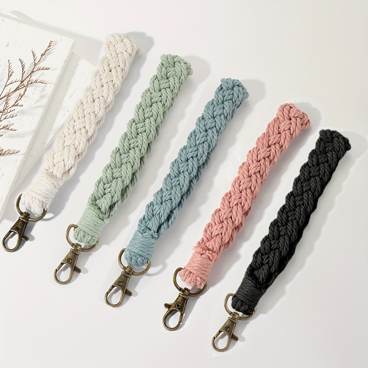 

6pcs Eyekan Macrame Keychain , Polyester Keyring , For Phone, , , No Needed, For , , , ,