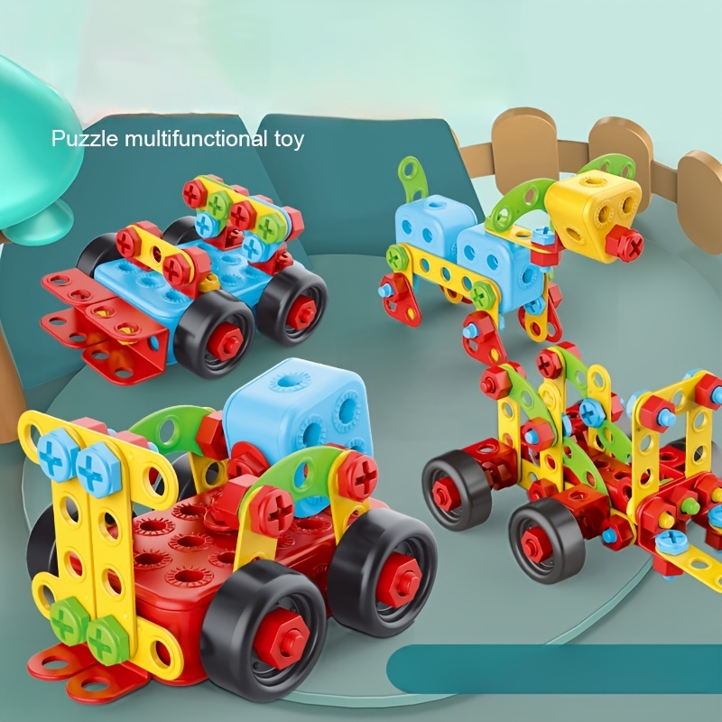 Screw Toys Building Blocks with Nuts for Creative Assembly