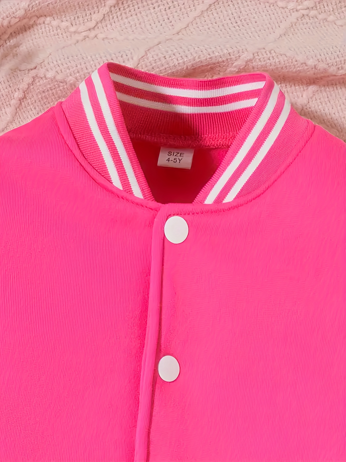 Customizable Stitch Girls' Baseball Jacket - Personalized Text, Autumn/Winter Casual Wear with Cute Stitch Print, Perfect for Halloween & Birthday Gifts, Kids Fashion Sportswear, Stitch Gifts, Festive Kids Clothing, Playful Kids Design, Durable Kids Clothing