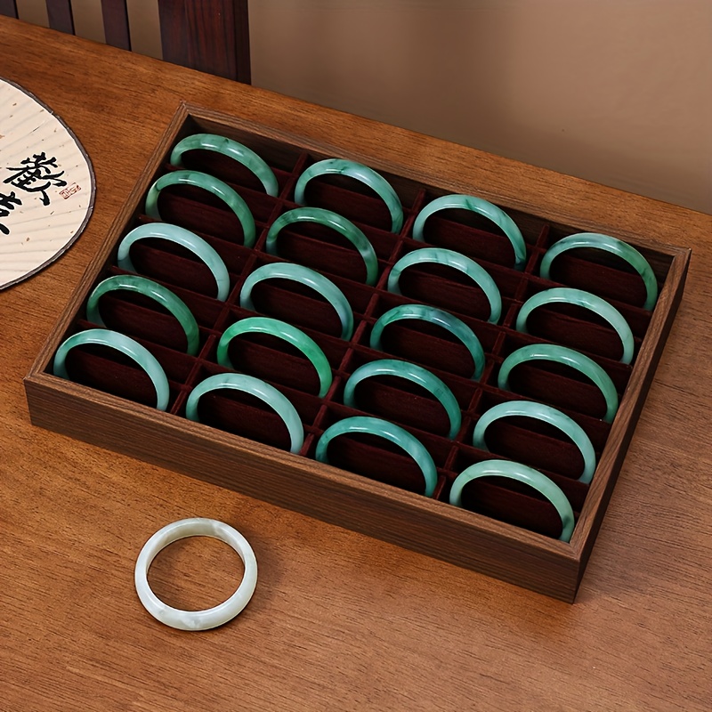 Luxury Walnut Jewelry Display Box - Large Capacity Organizer