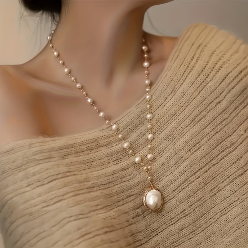 Women's Baroque Necklace for Sweater Chains