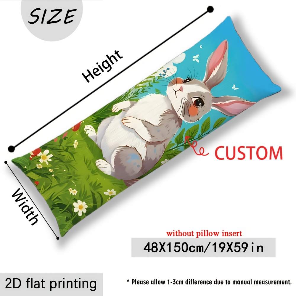 TEMU 1 de almohada corporal personalizable con foto, impresión , extralarga, soporte para dormir - Adecuada para durmientes de espalda y de , se a