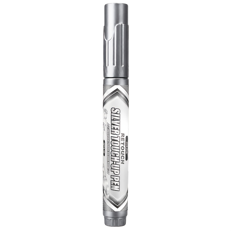 TEMU Up Pen For Jewelry, Fine Tip Metal Scratch Repair Marker, Quick Dry Silver Color Restorer For Rings, Chains, Pendants, Bracelets And Metal
