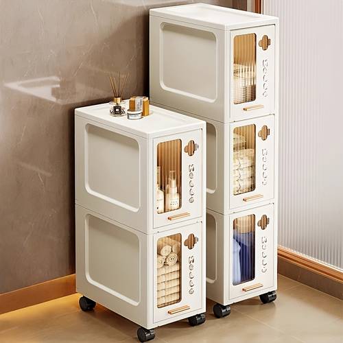 item picture 15 20cm multi layer crevice organizer storage box shelf narrow drawer style cabinet bathroom living room lid storage box