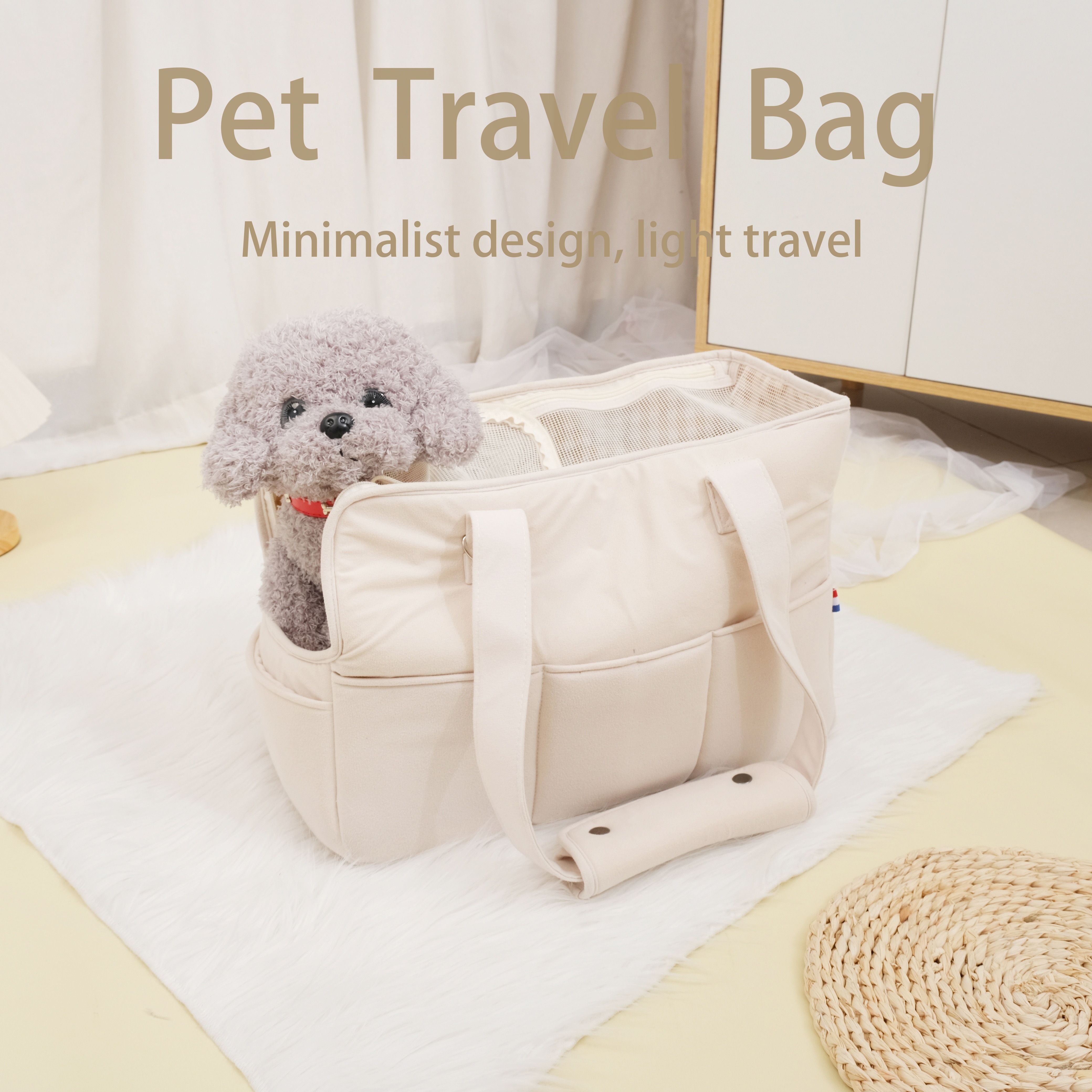 

Pet Carrier Shoulder Bag For , With Breathable Design , Suitable For Dogs