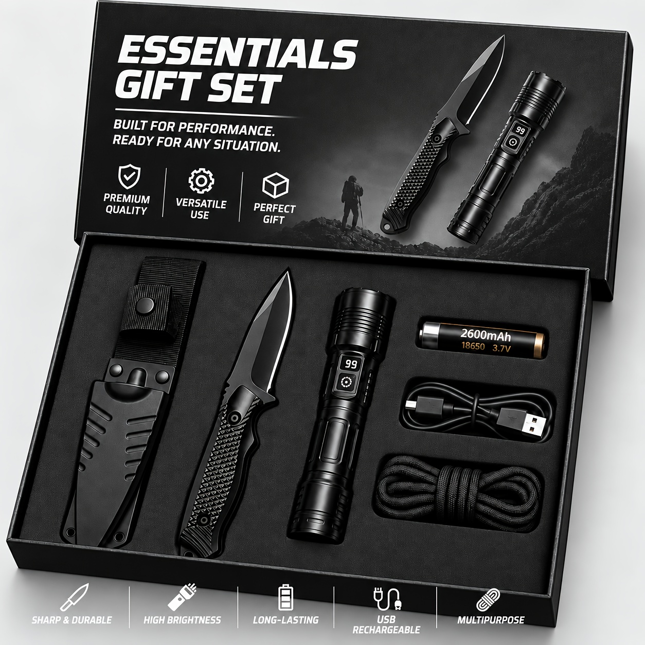 survival gear kit sold on Temu United States