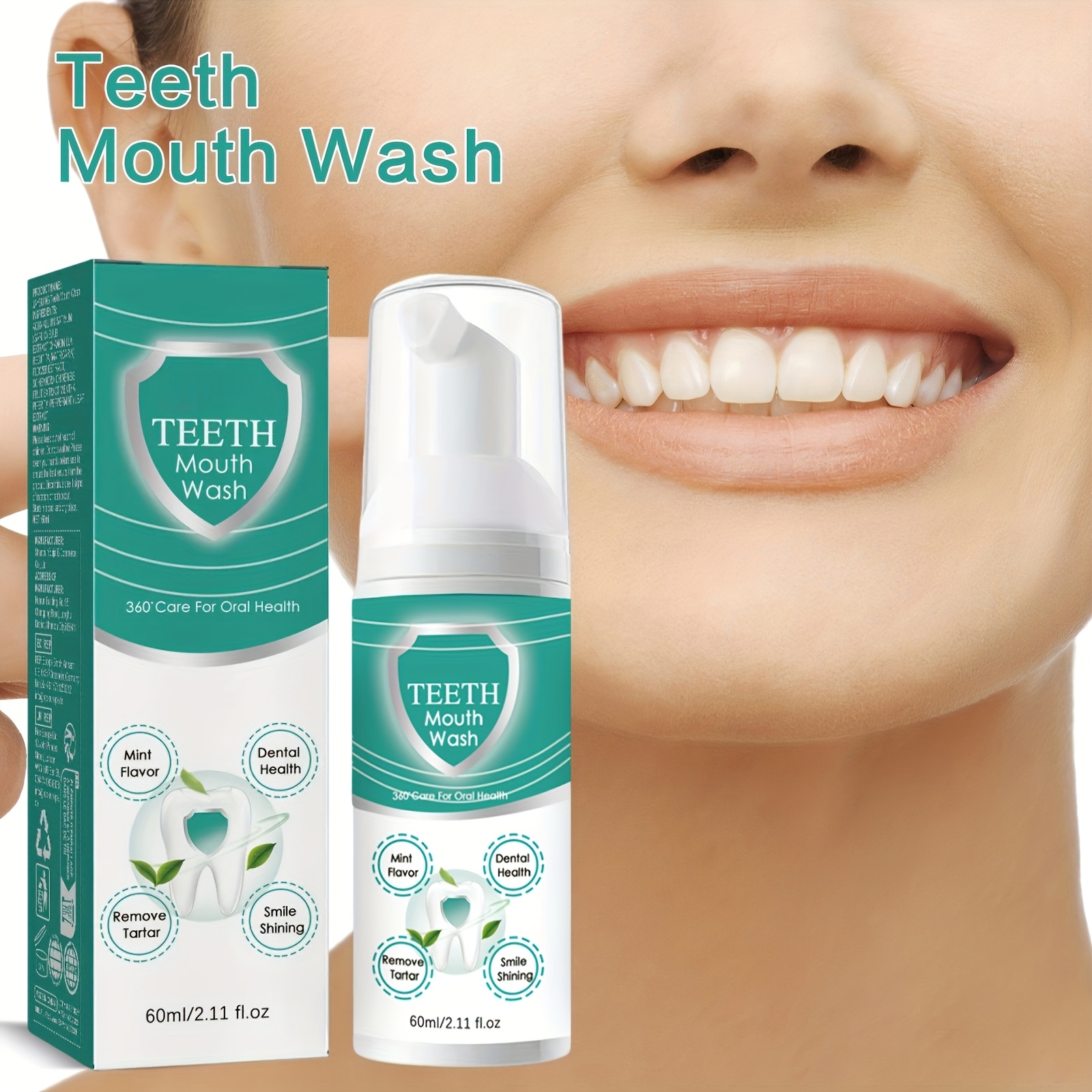 2pcs Of Mint Foam Toothpaste Deeply Clean Stains On Teeth, Rich In Foam, Freshen Breath, Recommended for Cleaning Teeth In The Morning And At Night, Family Version Toothpaste, Helps Teeth Show Better