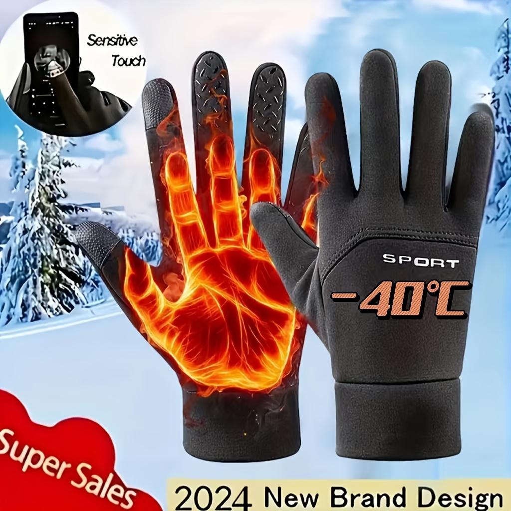 

Touchscreen Gloves - , For Cycling & Driving, Embroidered