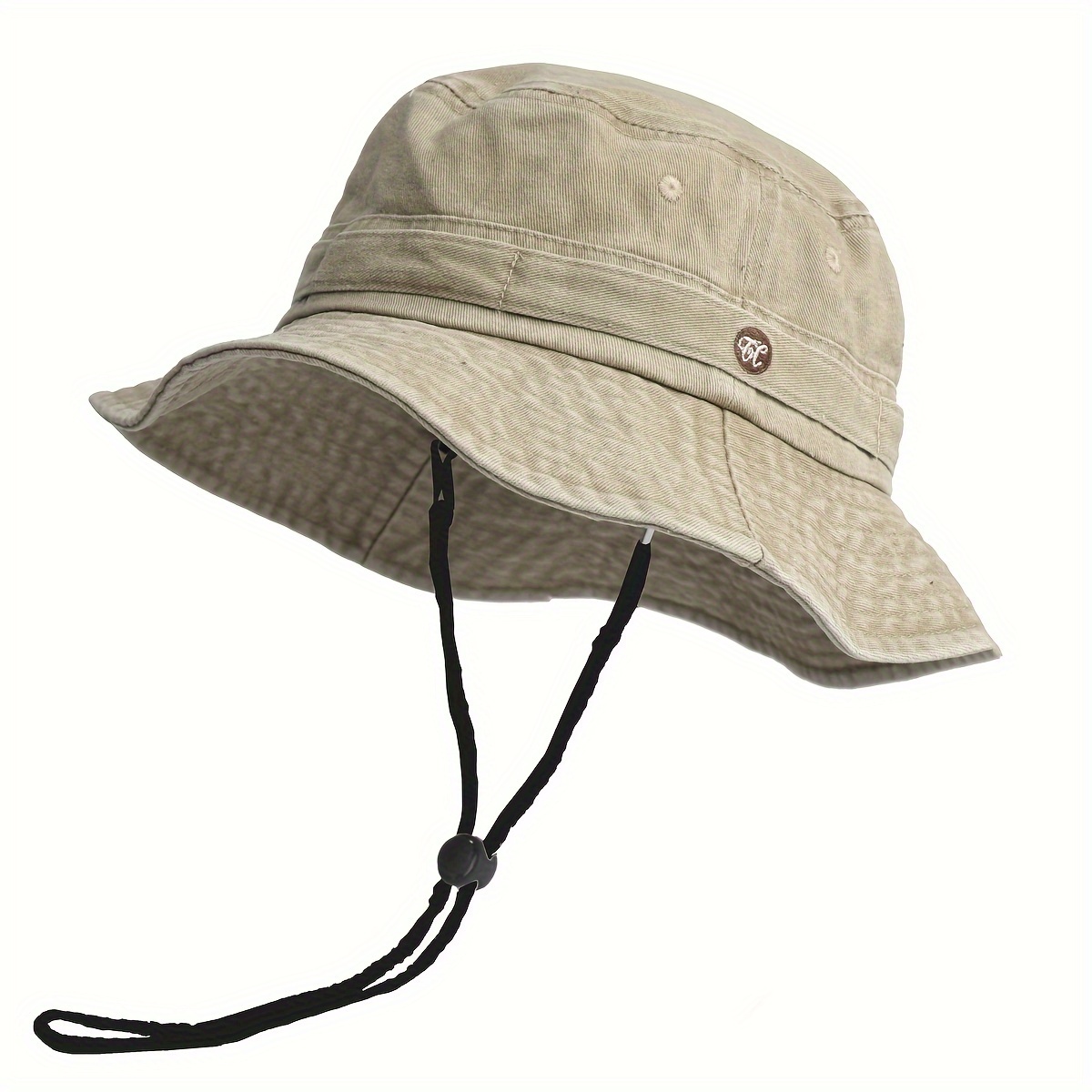 1pc Washed Cotton Bucket Hat for Spring Summer Men Women, Panama Hat Fishing Hunting Sun Protection Outdoor Sun Hat, Bucket Hats,Casual,Temu