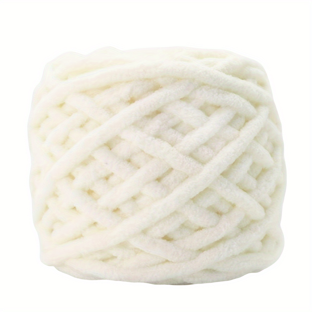E-shop Eine Rolle weiches Chenille-Garn und flauschiges Garn für Projekte, zum Häkeln von handgefertigten Pullovern, Schals, Tüchern, Handschuhen und