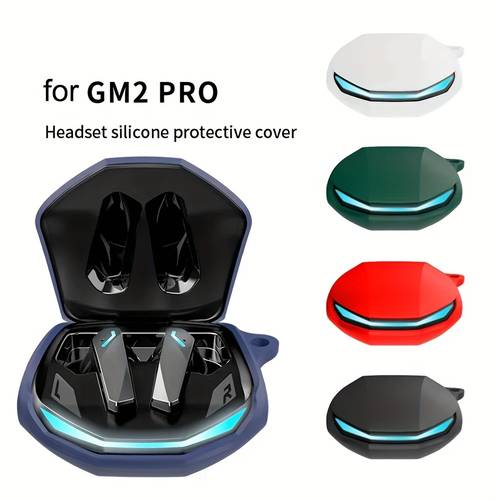 gm2 pro headset silicone protective cover shockproof dustproof earphone case compatible with gm2 pro multiple colors blue green durable protective accessory headset not included