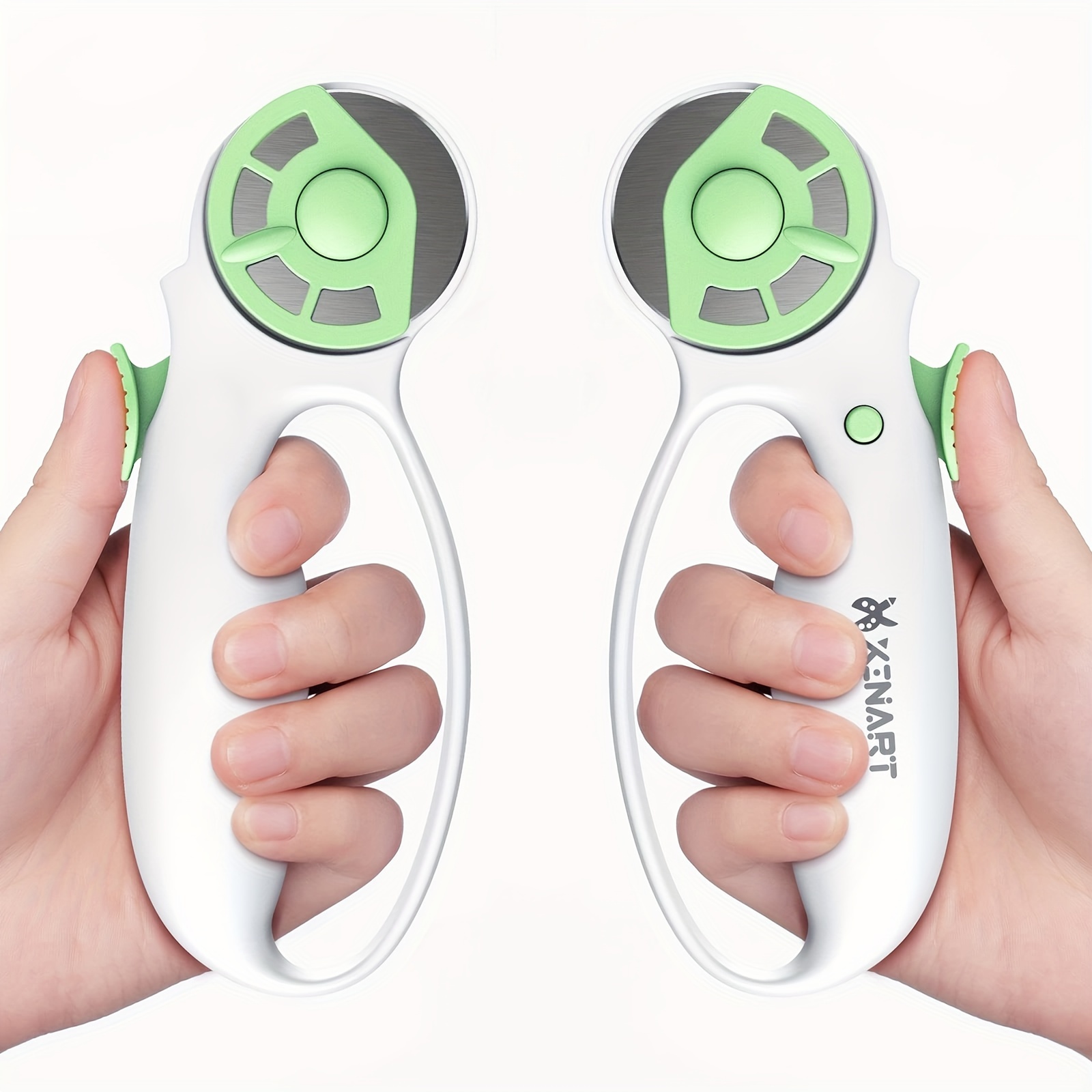 Image of Xinart 45mm Rotary Cutter For Fabric Safety Lock Ergonomic Loop Fabric Small Rotary Cutter For Sewing Quilting Crafting (extra 2pcs Replacement Included)