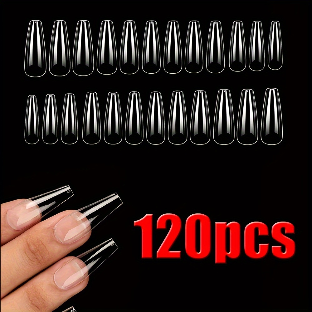 

120pcs Set Of Size Pre-shaped 12 Tip Of The , Suitable For Diy - Long Gel -