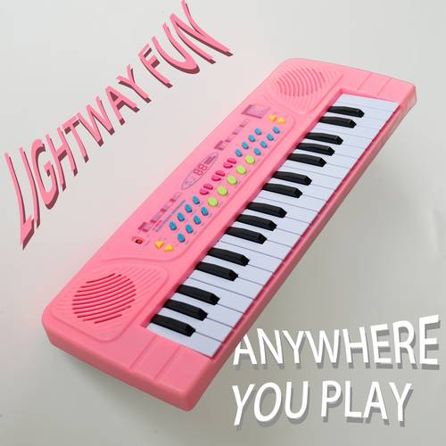 classic and trendy music electronic piano toy pink suitable for children or beginners over 3 years old music enlightenment teaching toy birthday gift packaging with microphone and usb c wired type c interface adjustable pitch adjustable rhythm recordable and