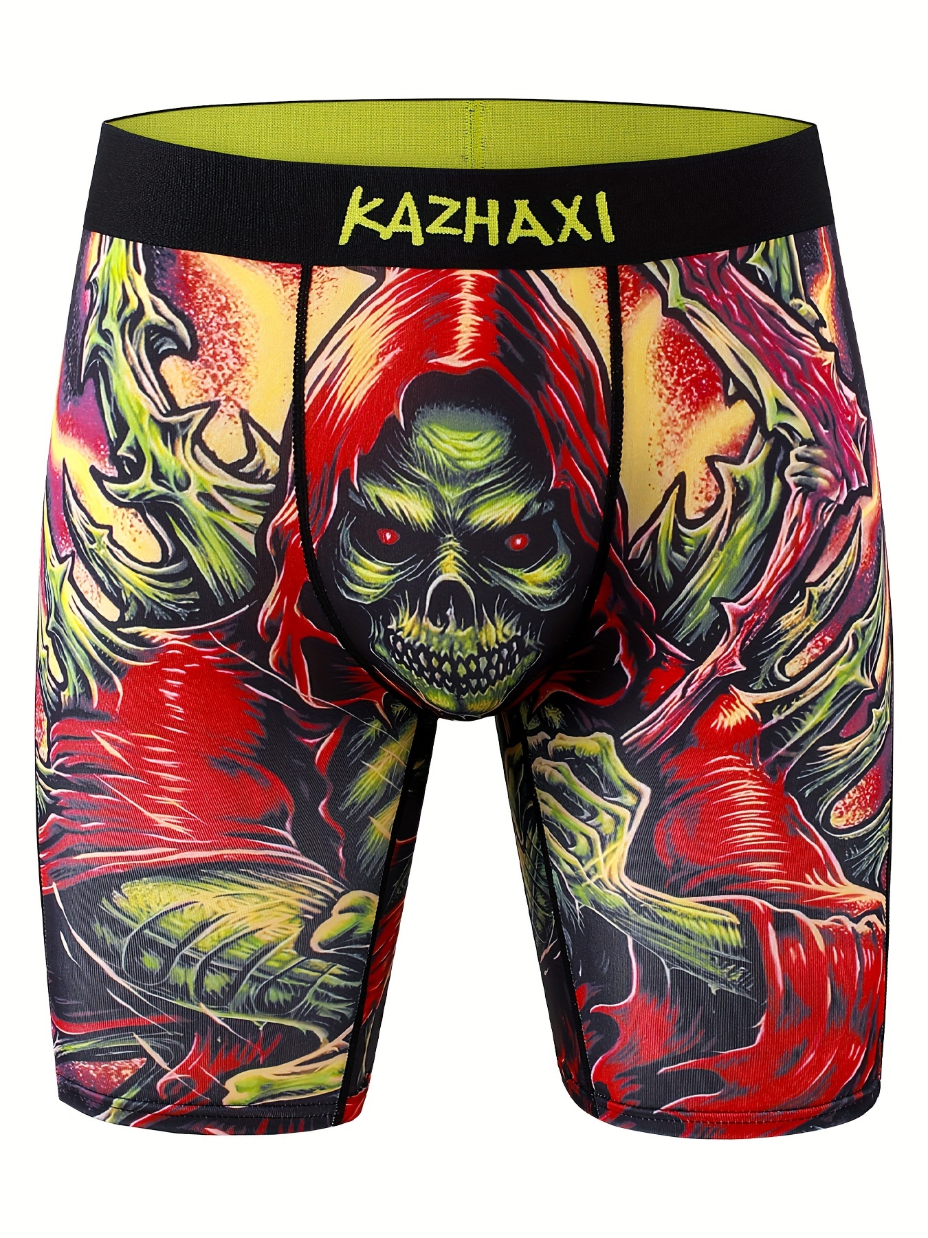 Caleçon Boxer Homme Stretch Imprimé Tête De Mort - Prêt-à-Porter