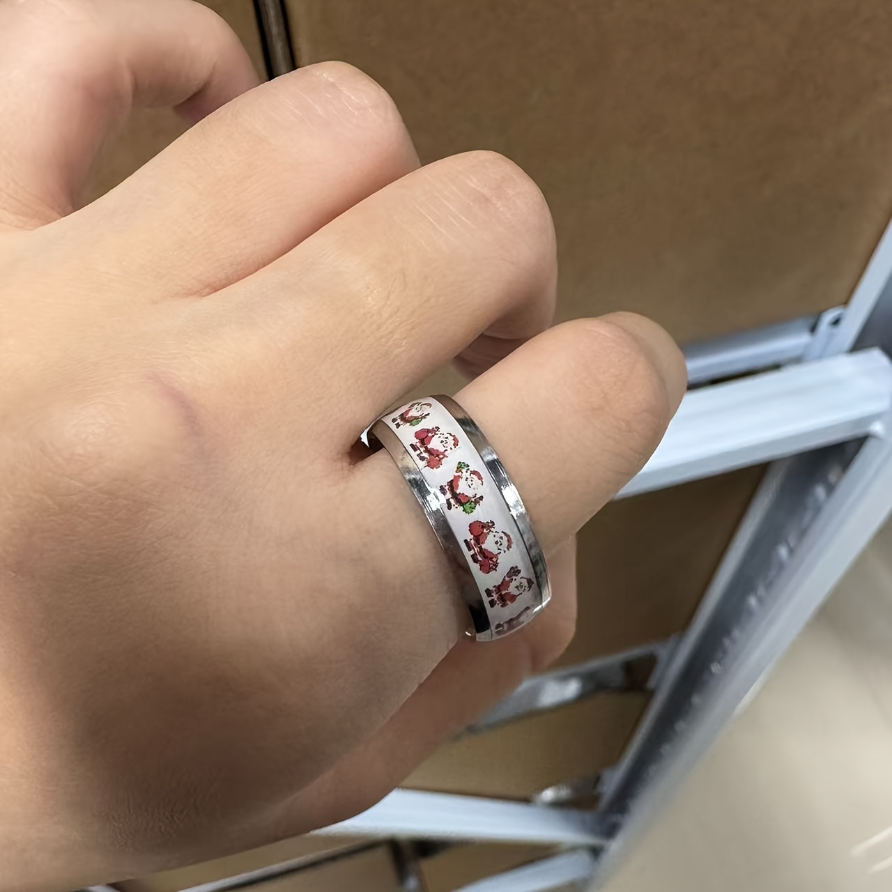 304 Stainless Steel Santa Claus Ring