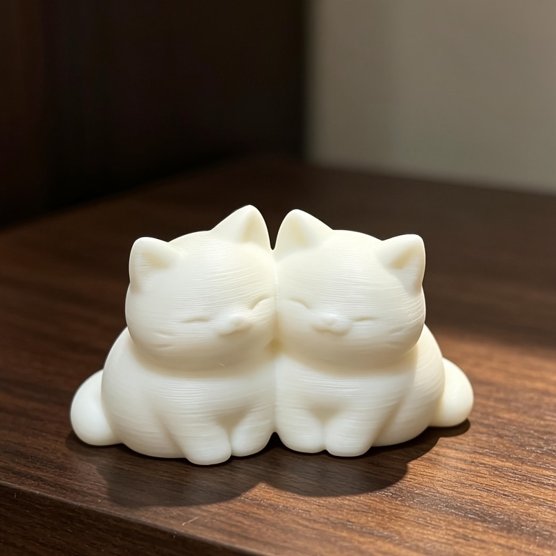TEMU Figurines de chats pour votre bureau. Les designs et charmants. Vous pouvez les personnaliser par peinture à pour décorer votre bureau et , et