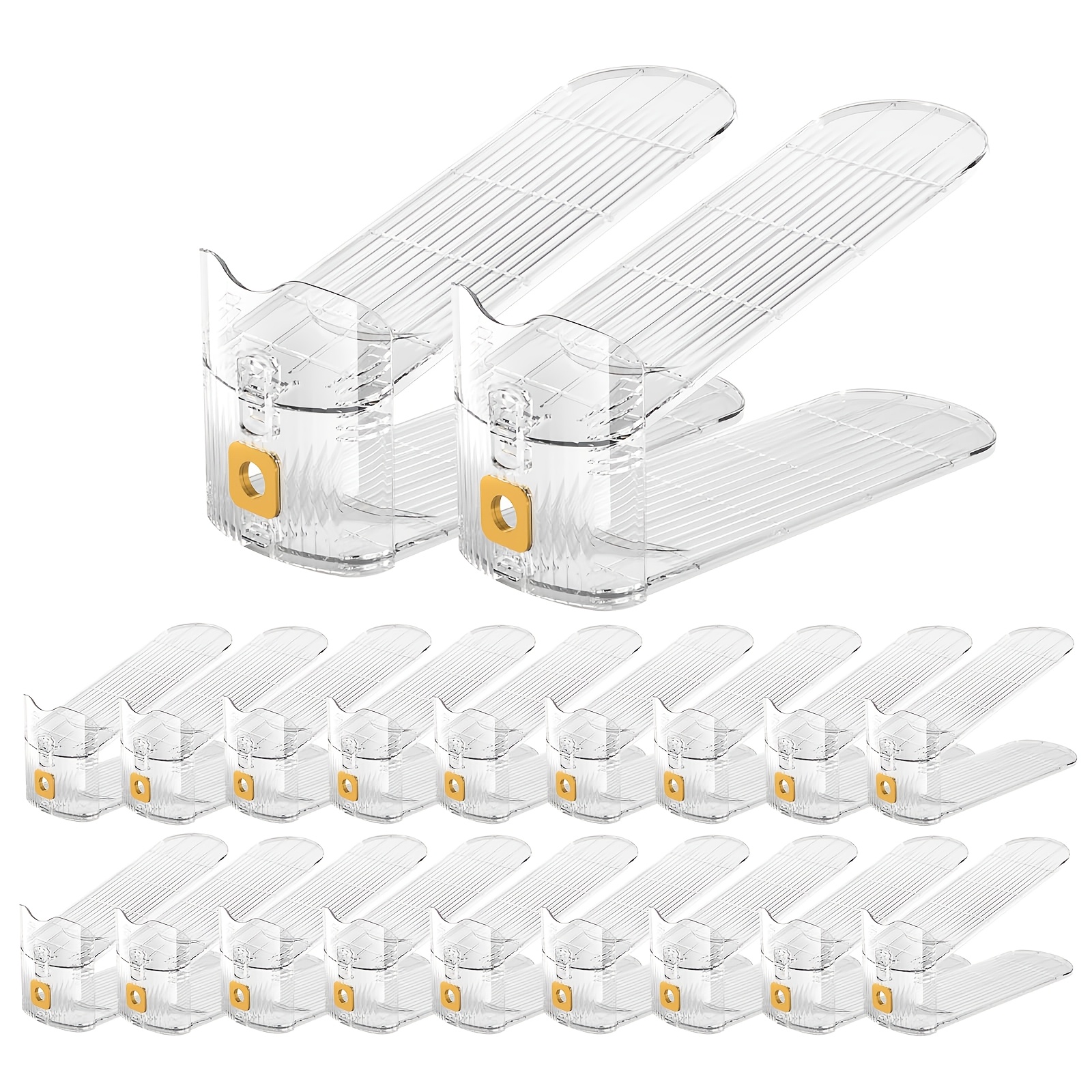 TEMU Shoe Slots Organizers 10/20pack Shoe Stacker Organizer For Closet Shoe For A Pair Of Shoes Shoe Display Shelf Shoe Rack Holders Space Saver
