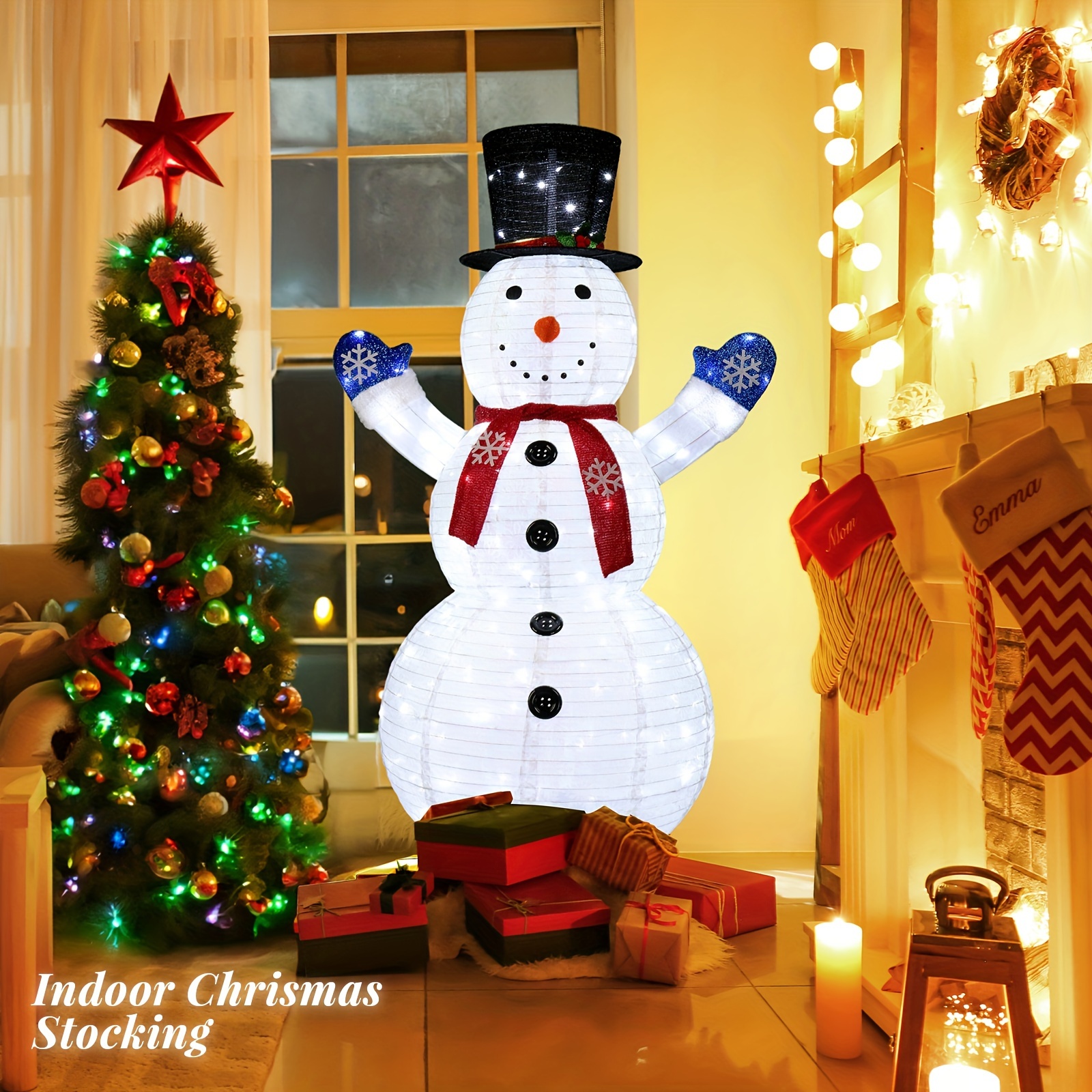 

Retractable Snowman 6ft 200 Lights 10% Flashing Bubbles Patio Snowman Decoration 30v 3.6w Christmas