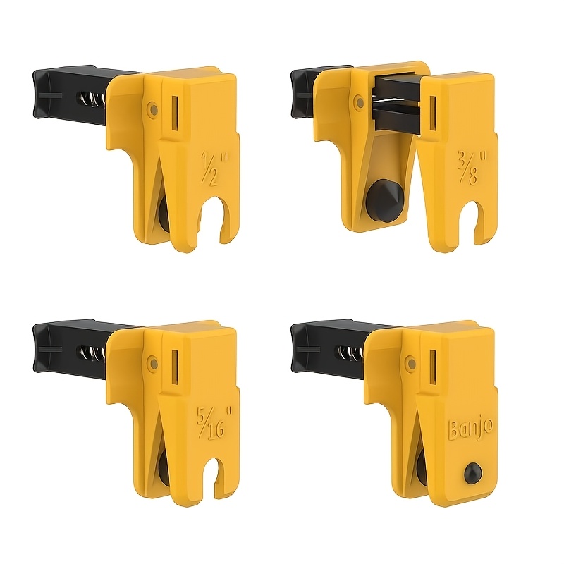 TEMU 4pcs Brake Line Plug Tool Set, Brake Caliper Plug Brake Hose Stopper, Car Brake Pipe Clamp Tool For Leak Prevention, Auto Repair Additions