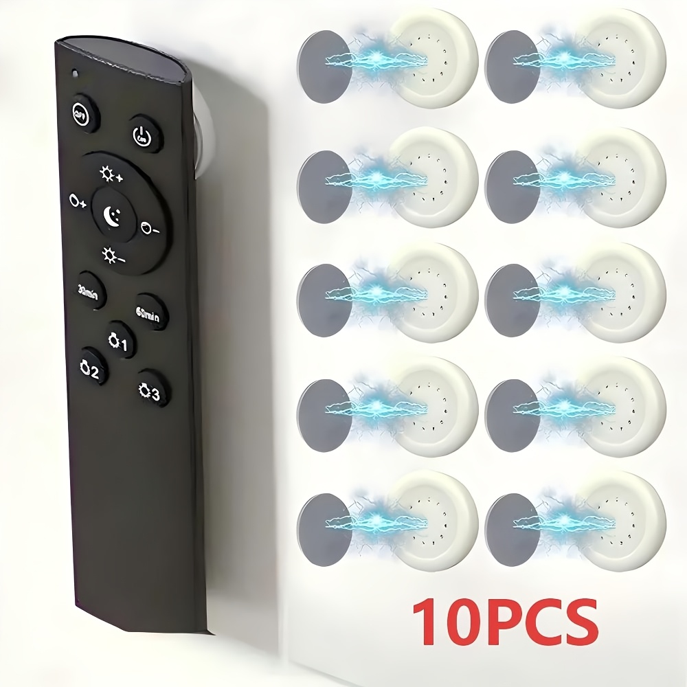 Image of 10 Sets Remote Control Hook Home Organizer Magnetic Wall Hanging Keychain Anti-lost Storage Hooks, 2.5cm